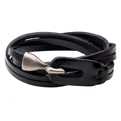 leather men's bracelet, multi-layer hook leather bracelet, personalized jewelry, trendy leather jewelry
leather men's bracelet, multi-layer hook leather bracelet, personalized jewelry, trendy leather jewelry