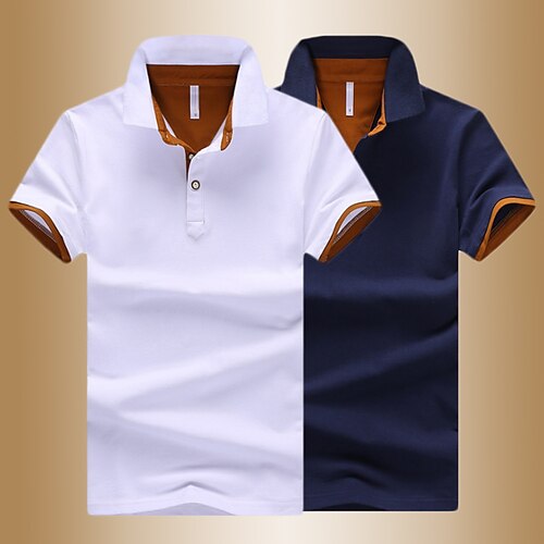 Per uomo POLO Camicia da golf Golf Informale Giornaliero Colletto Classico Manica corta Di tendenza Informale Color Block Pulsante frontale Estate Standard Nero Bianco Giallo Rosso Blu marino Blu POLO
Per uomo POLO Camicia da golf Golf Informale Giornaliero Colletto Classico Manica corta Di tendenza Informale Color Block Pulsante frontale Estate Standard Nero Bianco Giallo Rosso Blu marino Blu POLO
