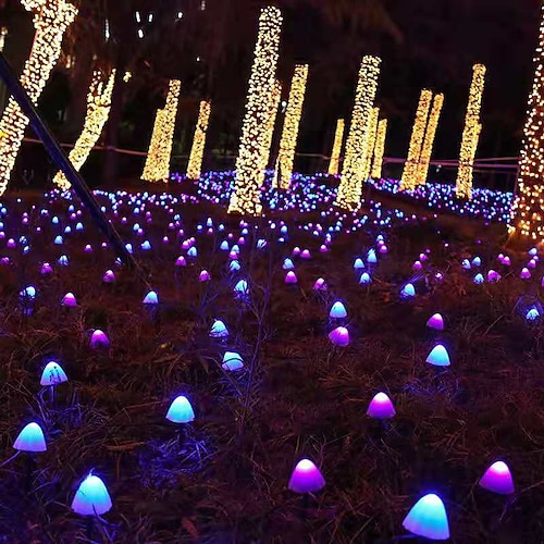 

Solar Lights Outdoor 1pc 3 W Lawn Lights LED Solar Lights Waterproof Multi-function Solar Powered Warm White White Multi Color 2 V Outdoor Lighting Courtyard Garden 20 LED Beads Thanksgiving Day New Year's