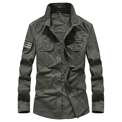 Men's Hiking Shirt / Button Down Shirts Military Tactical Shirt Long Sleeve Jacket Coat Top Outdoor Quick Dry Lightweight Breathable Sweat wicking Spring Summer ArmyGreen Blue khaki Hunting Fishing
Men's Hiking Shirt / Button Down Shirts Military Tactical Shirt Long Sleeve Jacket Coat Top Outdoor Quick Dry Lightweight Breathable Sweat wicking Spring Summer ArmyGreen Blue khaki Hunting Fishing