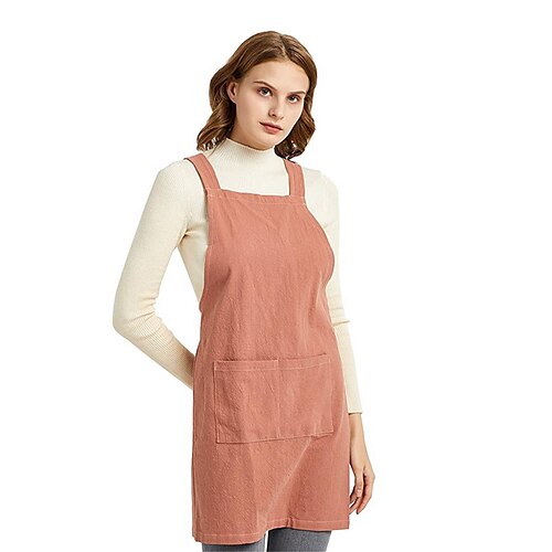 Cooking Apron Kitchen Coffee Shop Cake Room Work Clothes Overalls No Tie-free Japanese-style Solid Color Simple Washed Cotton and Linen Apron
Cooking Apron Kitchen Coffee Shop Cake Room Work Clothes Overalls No Tie-free Japanese-style Solid Color Simple Washed Cotton and Linen Apron