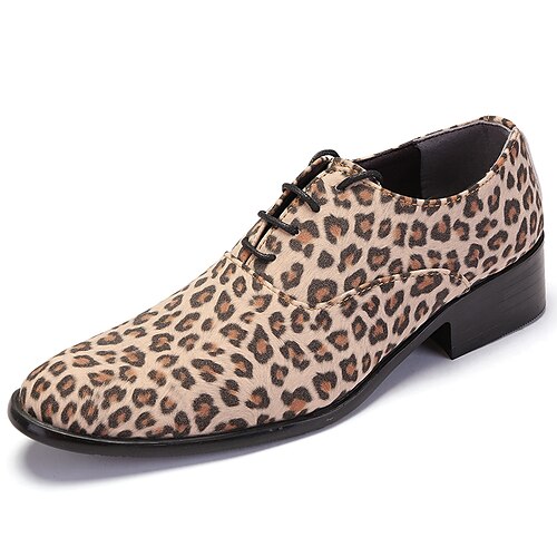 Men's Oxfords Dress Shoes Party Heels Vintage Classic Daily Party & Evening PU Khaki Brown Leopard Fall Spring
Men's Oxfords Dress Shoes Party Heels Vintage Classic Daily Party & Evening PU Khaki Brown Leopard Fall Spring