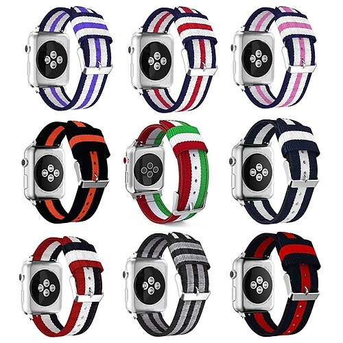 1 pcs Smart Watch Band for Apple iWatch Series 8 7 6 5 4 3 2 1 SE Apple Watch Series7/6/5/4/3/2/1 / SE 38/40/41mm Apple Watch Series7/6/5/4/3/2/1 / SE 42/44/45mm Nylon Smartwatch Strap Soft
1 pcs Smart Watch Band for Apple iWatch Series 8 7 6 5 4 3 2 1 SE Apple Watch Series7/6/5/4/3/2/1 / SE 38/40/41mm Apple Watch Series7/6/5/4/3/2/1 / SE 42/44/45mm Nylon Smartwatch Strap Soft