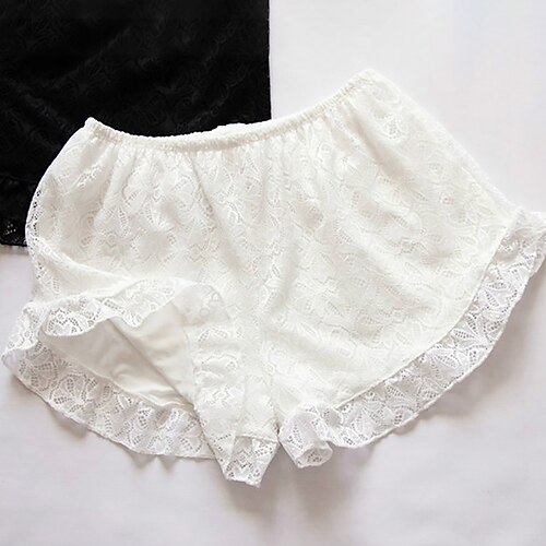 Women's Lace Sexy Lace Lingerie - Polyester Daily Wear Casual / Daily Solid Colored Panties White Black M
Women's Lace Sexy Lace Lingerie - Polyester Daily Wear Casual / Daily Solid Colored Panties White Black M
