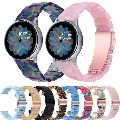 20mm Lightweight Resin Strap for Samsung Galaxy Watch 3 Band 41mm/Active 2 40 44mm/42mm/S4/Gear S2 Classic Bracelet Thin Belt TicWatch E/Huami Amazfit Bip/Huami Amazfit GTR 42mm
20mm Lightweight Resin Strap for Samsung Galaxy Watch 3 Band 41mm/Active 2 40 44mm/42mm/S4/Gear S2 Classic Bracelet Thin Belt TicWatch E/Huami Amazfit Bip/Huami Amazfit GTR 42mm