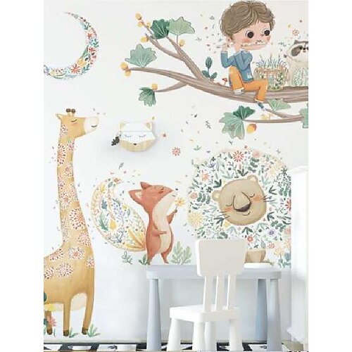 Cute cartoon stickers giraffe lion fox decoration stickers children's room kindergarten wall stickers big tree wall stickers
Cute cartoon stickers giraffe lion fox decoration stickers children's room kindergarten wall stickers big tree wall stickers