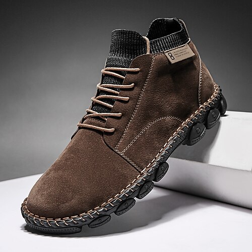 Men's Boots Comfort Shoes Martin Boots Casual Daily PU Breathable Non-slipping Wear Proof Dark Brown Green Black Fall
Men's Boots Comfort Shoes Martin Boots Casual Daily PU Breathable Non-slipping Wear Proof Dark Brown Green Black Fall