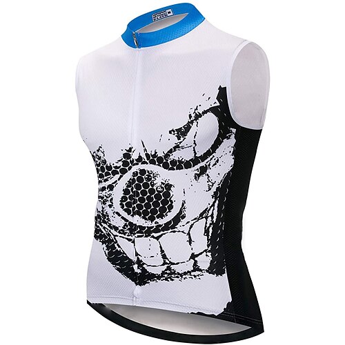 21Grams Men's Cycling Jersey Cycling Vest Sleeveless Mountain Bike MTB Road Bike Cycling Black White Novelty Bike Jersey Breathable Quick Dry Moisture Wicking Back Pocket Polyester Elastane Sports
21Grams Men's Cycling Jersey Cycling Vest Sleeveless Mountain Bike MTB Road Bike Cycling Black White Novelty Bike Jersey Breathable Quick Dry Moisture Wicking Back Pocket Polyester Elastane Sports