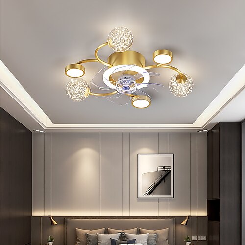 LED Ceiling Fan Light 53 cm Dimmable Ceiling Fan Aluminum Vintage Style Classic Stylish Painted Finishes LED Nordic Style 220-240V
LED Ceiling Fan Light 53 cm Dimmable Ceiling Fan Aluminum Vintage Style Classic Stylish Painted Finishes LED Nordic Style 220-240V