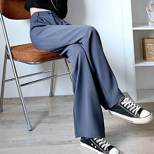 Women's Slacks Pants Trousers Gray Black Mid Waist Basic Streetwear Daily Weekend Pocket Full Length Comfort Plain S M L XL XXL
Women's Slacks Pants Trousers Gray Black Mid Waist Basic Streetwear Daily Weekend Pocket Full Length Comfort Plain S M L XL XXL