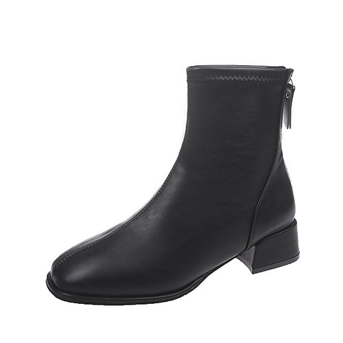 Mulheres Botas Botas Botas Tornozelo Sem Salto Ponta quadrada Couro Cor Sólida Preto Cáqui Bege
Mulheres Botas Botas Botas Tornozelo Sem Salto Ponta quadrada Couro Cor Sólida Preto Cáqui Bege