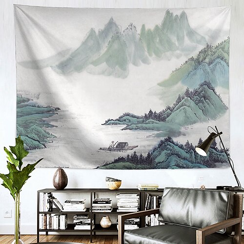 Chinese Ink Painting Style Wall Tapestry Art Decor Blanket Curtain Hanging Home Bedroom Living Room Decoration Polyester
Chinese Ink Painting Style Wall Tapestry Art Decor Blanket Curtain Hanging Home Bedroom Living Room Decoration Polyester