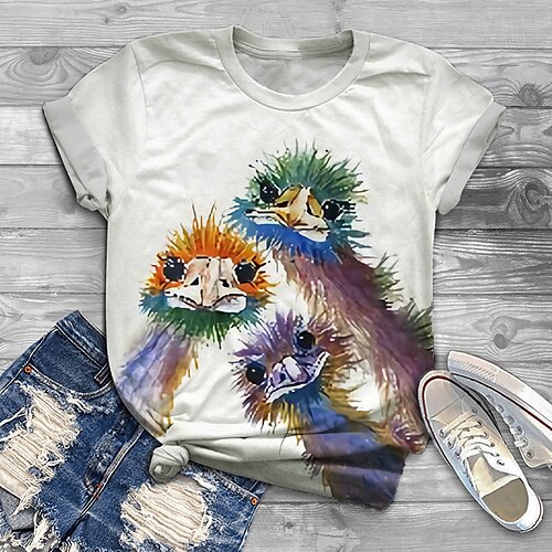 Dame Pluss størrelse Topper T skjorte Katt Grafisk Trykt mønster Kortermet Crewneck Grunnleggende Preppy Daglig Ferie Bomullsspandexjersey Sommer Hvit Rosa / Store størrelser / Store størrelser
Dame Pluss størrelse Topper T skjorte Katt Grafisk Trykt mønster Kortermet Crewneck Grunnleggende Preppy Daglig Ferie Bomullsspandexjersey Sommer Hvit Rosa / Store størrelser / Store størrelser