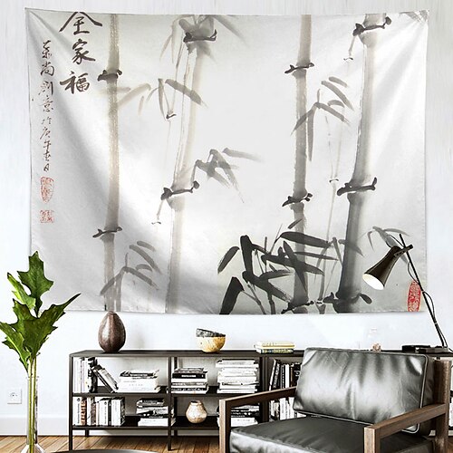 Chinese Ink Painting Style Wall Tapestry Art Decor Blanket Curtain Hanging Home Bedroom Living Room Decoration Polyester Bamboo
Chinese Ink Painting Style Wall Tapestry Art Decor Blanket Curtain Hanging Home Bedroom Living Room Decoration Polyester Bamboo