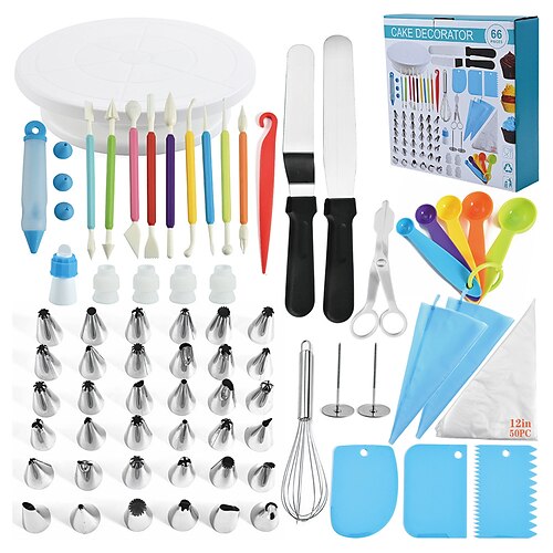 Stainless Steel Decorating Mouth Set 66 Piece Set Cream Cake Decoration Baking Set Baking Tools
Stainless Steel Decorating Mouth Set 66 Piece Set Cream Cake Decoration Baking Set Baking Tools