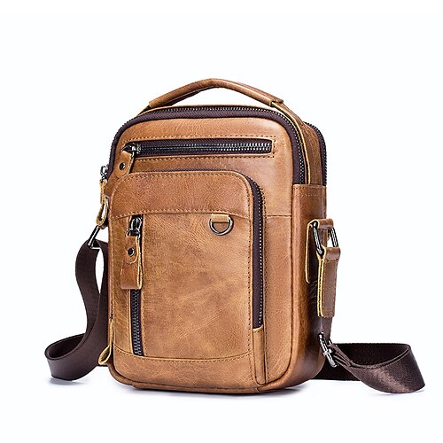 Men's Unisex Retro 2022 Crossbody Bag Nappa Leather Cowhide Vintage Fashion Daily Formal Outdoor Dark Brown Black Brown
Men's Unisex Retro 2022 Crossbody Bag Nappa Leather Cowhide Vintage Fashion Daily Formal Outdoor Dark Brown Black Brown