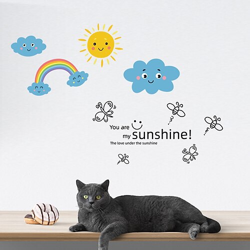 Cartoon Rainbow Sunshine Wall Stickers Living Room Kids Room Kindergarten Removable PVC Home Decoration Wall Decal
Cartoon Rainbow Sunshine Wall Stickers Living Room Kids Room Kindergarten Removable PVC Home Decoration Wall Decal