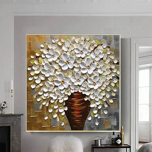 Pintura al óleo hecha a mano pintada a mano arte de la pared flor floral decoración del hogar decoración marco estirado listo para colgar
Pintura al óleo hecha a mano pintada a mano arte de la pared flor floral decoración del hogar decoración marco estirado listo para colgar