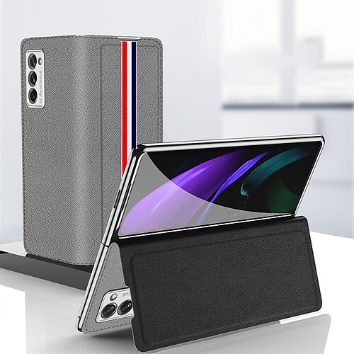 Telefon Hülle Handyhüllen Für Samsung Galaxy Ledertasche Magnetischer Adsorptionsfall Klappetui Z Fold 2 Flipbare Hülle Muster Leder Linien / Wellen Graphic Einfarbig Echtleder
Telefon Hülle Handyhüllen Für Samsung Galaxy Ledertasche Magnetischer Adsorptionsfall Klappetui Z Fold 2 Flipbare Hülle Muster Leder Linien / Wellen Graphic Einfarbig Echtleder