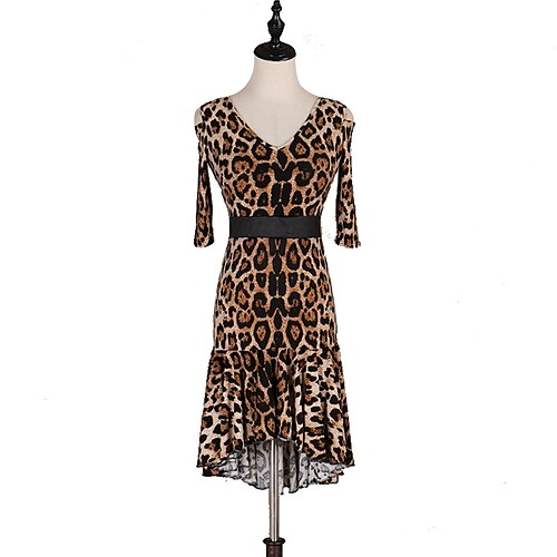Latin Dans Kjole Leopardprint Dame Træning Ydeevne Halvlange ærmer Naturlig Øvrigt
Latin Dans Kjole Leopardprint Dame Træning Ydeevne Halvlange ærmer Naturlig Øvrigt