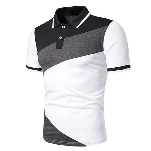 Men's Golf Shirt non-printing Color Block Turndown Casual Daily Short Sleeve Tops Casual Soft Breathable White Black Gray
Men's Golf Shirt non-printing Color Block Turndown Casual Daily Short Sleeve Tops Casual Soft Breathable White Black Gray