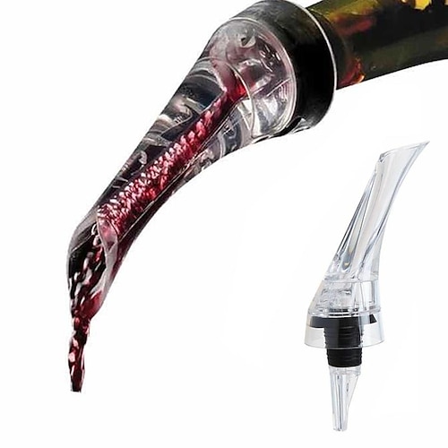 

Wine Pouring Spout Portable Wine Decanter Red Wine Aerating Pourer Spout Decanter Wine Aerator Quick Aerating Pouring Tool Pump