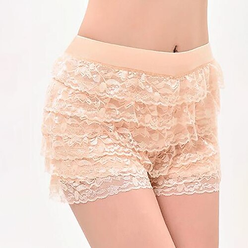 Women's Ruched Lace Sexy Lace Lingerie - Polyester Daily Wear Casual / Daily Solid Colored Panties White Black Beige M
Women's Ruched Lace Sexy Lace Lingerie - Polyester Daily Wear Casual / Daily Solid Colored Panties White Black Beige M