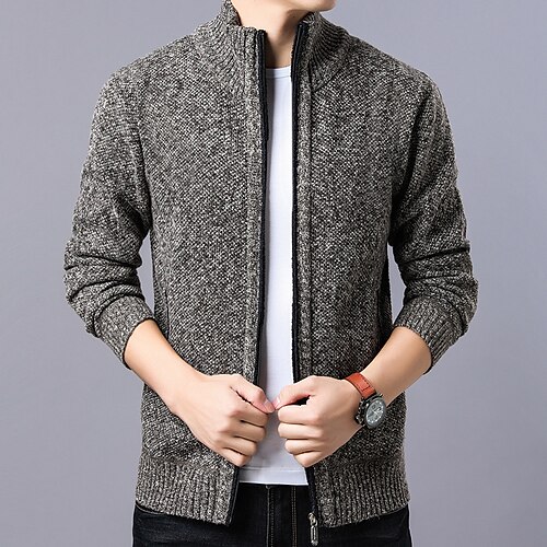 Herren Pullover Strickjacke Stricken Strick Feste Farbe Rollkragen Stilvoll Vintage-Stil Freizeitskleidung Bekleidung Winter Herbst Schwarz Blau S M L
Herren Pullover Strickjacke Stricken Strick Feste Farbe Rollkragen Stilvoll Vintage-Stil Freizeitskleidung Bekleidung Winter Herbst Schwarz Blau S M L