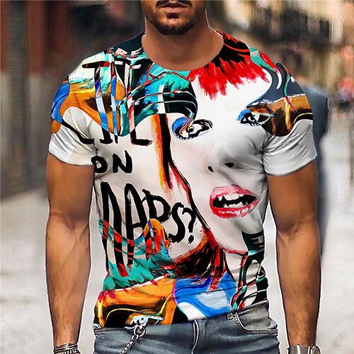 Men's Unisex T shirt Tee Shirt Tee Graphic Prints Human face Crew Neck Blue 3D Print Daily Holiday Short Sleeve Print Clothing Apparel Designer Casual Big and Tall / Summer / Summer
Men's Unisex T shirt Tee Shirt Tee Graphic Prints Human face Crew Neck Blue 3D Print Daily Holiday Short Sleeve Print Clothing Apparel Designer Casual Big and Tall / Summer / Summer