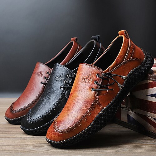 Men's Sneakers Loafers Slip-Ons Classic British Daily Office Career PU Booties / Ankle Boots Wine Black Brown Fall Spring
Men's Sneakers Loafers Slip-Ons Classic British Daily Office Career PU Booties / Ankle Boots Wine Black Brown Fall Spring