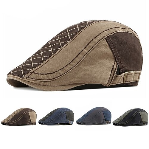 Men's Hat Protective Hat Green Black Khaki Party Dailywear Classic Retro Pure Color Color Block Outdoor Travel
Men's Hat Protective Hat Green Black Khaki Party Dailywear Classic Retro Pure Color Color Block Outdoor Travel