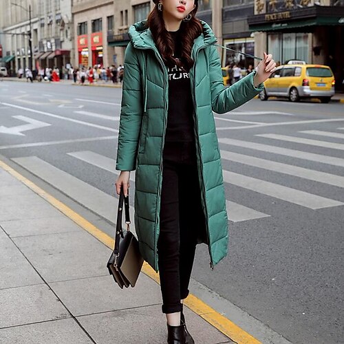 Women's Puffer Jacket Long Pocket Coat Green White Black Gray Yellow Casual Daily Fall Hoodie Regular Fit M L XL XXL 3XL 4XL / Windproof
Women's Puffer Jacket Long Pocket Coat Green White Black Gray Yellow Casual Daily Fall Hoodie Regular Fit M L XL XXL 3XL 4XL / Windproof