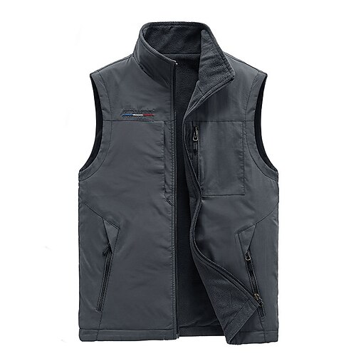 Men's Fishing Vest Hiking Fleece Vest Sleeveless Winter Jacket Coat Top Outdoor Thermal Warm Windproof Fleece Lining Quick Dry Autumn / Fall Winter Fleece Blue Gray khaki Hunting Fishing Climbing
Men's Fishing Vest Hiking Fleece Vest Sleeveless Winter Jacket Coat Top Outdoor Thermal Warm Windproof Fleece Lining Quick Dry Autumn / Fall Winter Fleece Blue Gray khaki Hunting Fishing Climbing