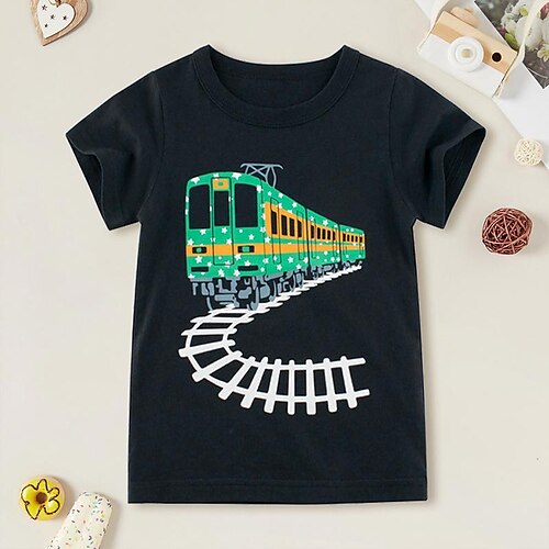 Toddler Boys' T shirt Short Sleeve Hot Stamping Graphic Red Cotton Children Tops Summer Basic Cute Outdoor Regular Fit 1-5 Years
Toddler Boys' T shirt Short Sleeve Hot Stamping Graphic Red Cotton Children Tops Summer Basic Cute Outdoor Regular Fit 1-5 Years