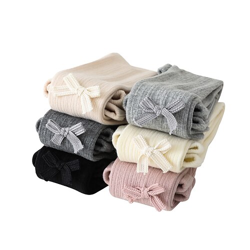Baby Girls' 1pc Tights Black Pink off-white Solid Color Ribbon bow Spring & Fall Casual Socks Daily Wear 6 Months / Cotton
Baby Girls' 1pc Tights Black Pink off-white Solid Color Ribbon bow Spring & Fall Casual Socks Daily Wear 6 Months / Cotton