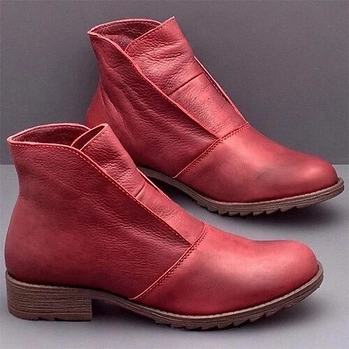 Women's Boots Booties Ankle Boots Chunky Heel Round Toe PU Loafer Solid Colored Green Brown
Women's Boots Booties Ankle Boots Chunky Heel Round Toe PU Loafer Solid Colored Green Brown