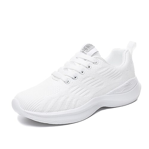 Women's Trainers Athletic Shoes Daily White Shoes Flat Heel Round Toe Running Shoes Mesh Tissage Volant Lace-up Braided White / Green Black Light Pink
Women's Trainers Athletic Shoes Daily White Shoes Flat Heel Round Toe Running Shoes Mesh Tissage Volant Lace-up Braided White / Green Black Light Pink