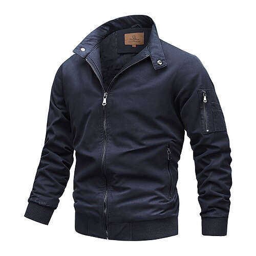 Men's Bomber Jacket Hiking Windbreaker Military Tactical Jacket Outdoor Thermal Warm Windproof Quick Dry Lightweight Outerwear Trench Coat Top Skiing Ski / Snowboard Fishing Creamy-white Blue khaki
Men's Bomber Jacket Hiking Windbreaker Military Tactical Jacket Outdoor Thermal Warm Windproof Quick Dry Lightweight Outerwear Trench Coat Top Skiing Ski / Snowboard Fishing Creamy-white Blue khaki