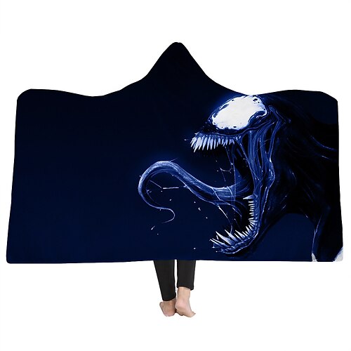 New Style Hooded Blanket Cloak Hooded Blanket Household Blanket Children Blanket Thick Blanket Venom Series
New Style Hooded Blanket Cloak Hooded Blanket Household Blanket Children Blanket Thick Blanket Venom Series