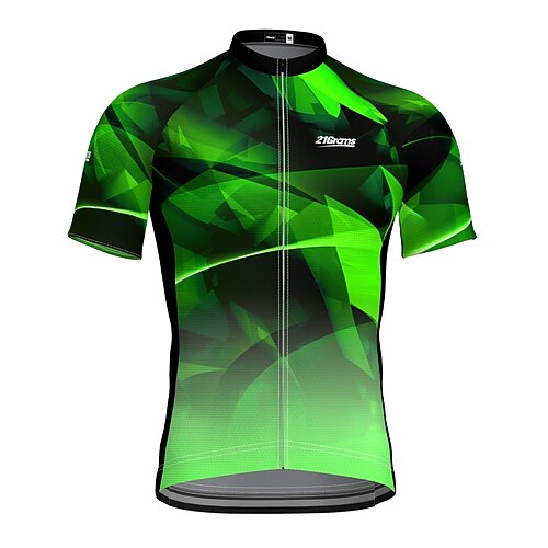 21Grams Men's Cycling Jersey Short Sleeve Bike Top with 3 Rear Pockets Mountain Bike MTB Road Bike Cycling Breathable Quick Dry Moisture Wicking Reflective Strips Green Polyester Spandex Sports
21Grams Men's Cycling Jersey Short Sleeve Bike Top with 3 Rear Pockets Mountain Bike MTB Road Bike Cycling Breathable Quick Dry Moisture Wicking Reflective Strips Green Polyester Spandex Sports