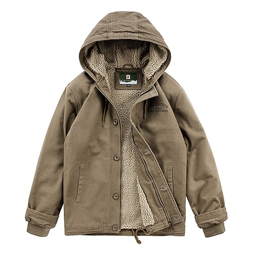 Men's Hoodie Jacket Hiking Windbreaker Hiking Fleece Jacket Cotton Winter Outdoor Solid Color Thermal Warm Windproof Warm Quick Dry Outerwear Winter Jacket Trench Coat Full Length Visible Zipper
Men's Hoodie Jacket Hiking Windbreaker Hiking Fleece Jacket Cotton Winter Outdoor Solid Color Thermal Warm Windproof Warm Quick Dry Outerwear Winter Jacket Trench Coat Full Length Visible Zipper