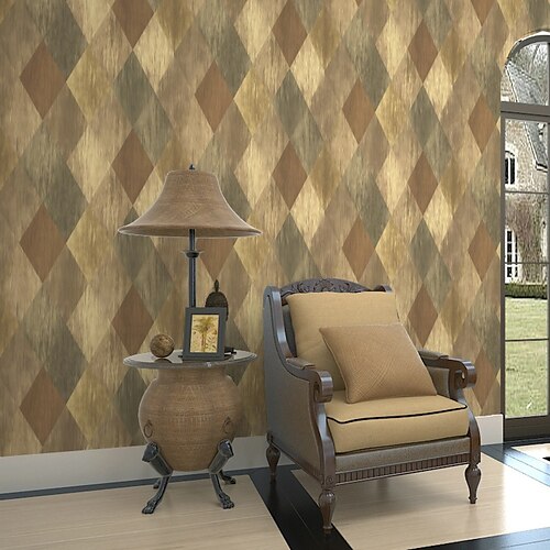 Wallpaper Wall Covering Sticker Film Modern Retro Geometry non Woven Home Decor 531000cm
Wallpaper Wall Covering Sticker Film Modern Retro Geometry non Woven Home Decor 531000cm
