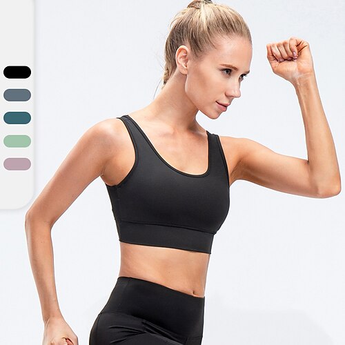 YUERLIAN Women's Yoga Top Medium Support Summer Open Back Removable Pad Solid Color Light Purple GrayGreen Nylon Yoga Fitness Gym Workout Sports Bra Sport Activewear Breathable Quick Dry Comfortable
YUERLIAN Women's Yoga Top Medium Support Summer Open Back Removable Pad Solid Color Light Purple GrayGreen Nylon Yoga Fitness Gym Workout Sports Bra Sport Activewear Breathable Quick Dry Comfortable