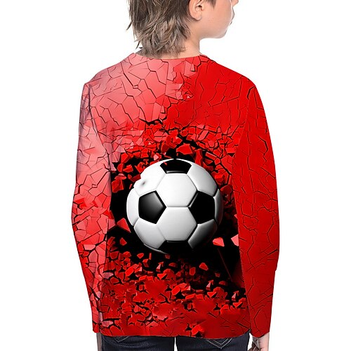 World Cup Kids Boys T shirt Football 3D Print Long Sleeve Active 4-12 Years Fall Red
World Cup Kids Boys T shirt Football 3D Print Long Sleeve Active 4-12 Years Fall Red