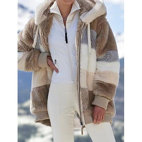 Women's Plus Size Coat Pocket Zip Up Color Block Outdoor Causal Long Sleeve Hooded Regular Fall Winter ArmyGreen caramel colour Green L XL 2XL 3XL 4XL / Loose Fit
Women's Plus Size Coat Pocket Zip Up Color Block Outdoor Causal Long Sleeve Hooded Regular Fall Winter ArmyGreen caramel colour Green L XL 2XL 3XL 4XL / Loose Fit