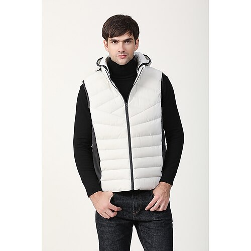 Men's Fishing Vest Quilted Puffer Vest Down Vest Down Winter Outdoor Thermal Warm Windproof Lightweight Breathable Winter Jacket Trench Coat Top Skiing Fishing Climbing Grey White Black
Men's Fishing Vest Quilted Puffer Vest Down Vest Down Winter Outdoor Thermal Warm Windproof Lightweight Breathable Winter Jacket Trench Coat Top Skiing Fishing Climbing Grey White Black