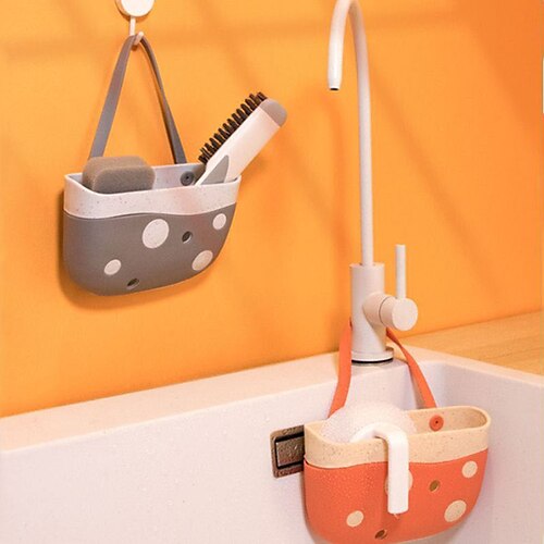 Kitchen Sink Hanging Bag Multifunctional Drain Basket Sponge Sink Faucet Bathroom Soap Wash Cotton Storage Hanging Basket Nordic Macarons Style
Kitchen Sink Hanging Bag Multifunctional Drain Basket Sponge Sink Faucet Bathroom Soap Wash Cotton Storage Hanging Basket Nordic Macarons Style
