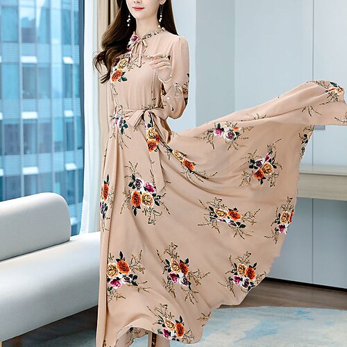 Women's Casual Dress Swing Dress Long Dress Maxi Dress Leather Pink Black khaki Long Sleeve Floral Ruffle Winter Fall Autumn Crew Neck Party Winter Dress Fall Dress 2022 S M L XL XXL XXXL 4XL
Women's Casual Dress Swing Dress Long Dress Maxi Dress Leather Pink Black khaki Long Sleeve Floral Ruffle Winter Fall Autumn Crew Neck Party Winter Dress Fall Dress 2022 S M L XL XXL XXXL 4XL