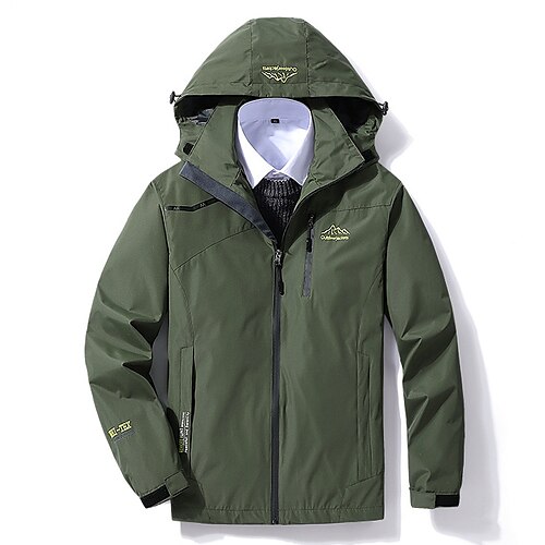 Men's Hiking Jacket Hiking Windbreaker Outdoor Patchwork Waterproof Windproof Warm Ultraviolet Resistant Top Single Slider Camping / Hiking Hunting Fishing Blue Light Grey Green White Black
Men's Hiking Jacket Hiking Windbreaker Outdoor Patchwork Waterproof Windproof Warm Ultraviolet Resistant Top Single Slider Camping / Hiking Hunting Fishing Blue Light Grey Green White Black