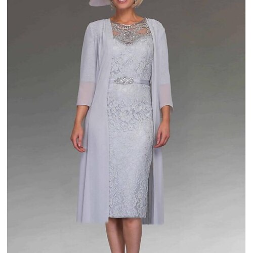Spezzato A tubino Abito da cerimonia per signora Elegante Con decorazione gioiello Al ginocchio Chiffon Di pizzo Manica a 3/4 con Con applique Spilla di cristallo 2023
Spezzato A tubino Abito da cerimonia per signora Elegante Con decorazione gioiello Al ginocchio Chiffon Di pizzo Manica a 3/4 con Con applique Spilla di cristallo 2023